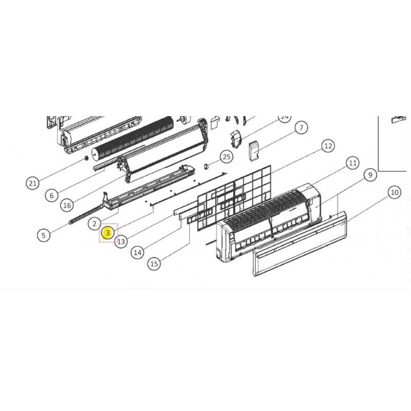 Lama Horizontal Unidad Interior Daikin Ftxb Cv B