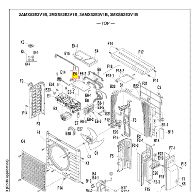 Compresor unidad exterior DAIKIN RZQ140B7W1B