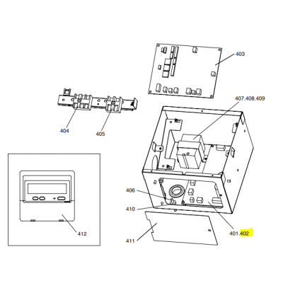 Placa de potencia unidad interior conductos MITSUBISHI ELECTRIC modelo  PEAD-RP100JAR2.UK