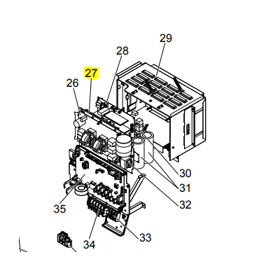 Motor ventilador unidad exterior LG modelo LS-L1262YL