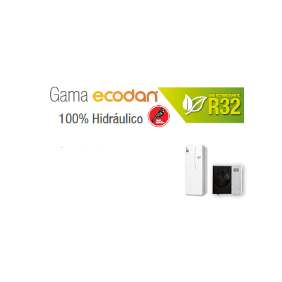 Equipo Ecodan 1x1 ACS + CALEFACCIÓN O FRÍO (PUZ-WM85VAA + ERPT20X-VM2E) 100% HIDRÁULICO