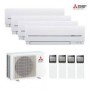 AIRE ACONDICIONADO MITSUBISHI ELECTRIC 4x1 MXZ-4F80VF + 1UD MSZ-AY25VGK + 3UD MSZ-AY35VGK