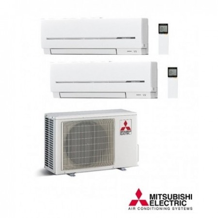 AIRE ACONDICIONADO MITSUBISHI ELECTRIC 2X1 MXZ-2HA50VF + 1 UD MSZ-HR25VFK + 1 UD MSZ-HR35VFK