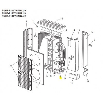 copy of Motor ventilador unidad exterior LG modelo LS-L1262YL