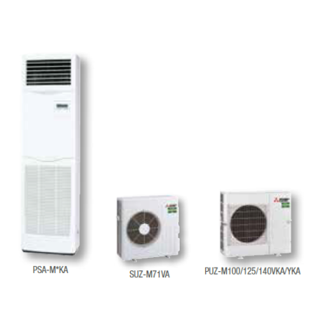 AIRE ACONDICIONADO MITSUBISHI ELECTRIC SERIE STANDARD INVERTER COLUMNA MSPSZ-125VKA 10406 FRIG/H