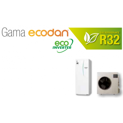 Equipo Ecodan 1x1 ACS + CALEFACCIÓN O FRÍO ECO INVERTER (SUZ-SWM100VA + ERST20D-VM2E)