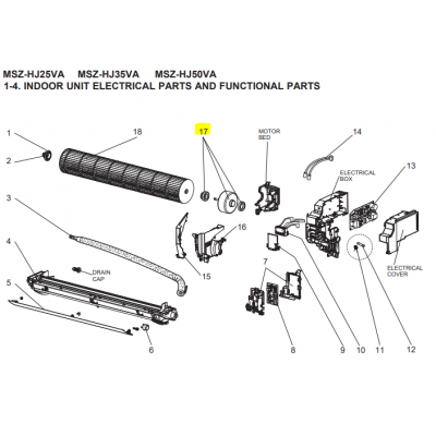 copy of Motor ventilador unidad exterior LG modelo LS-L1262YL