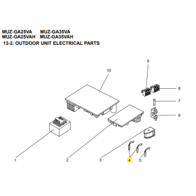 Kit sondas unidad exterior MITSUBISHI ELECTRIC modelo MUZ-GA25VA E1 E12927306