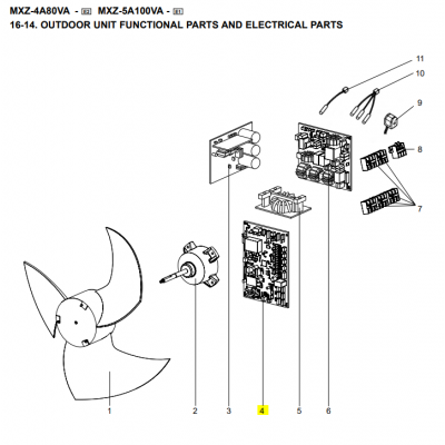 copy of Motor ventilador unidad exterior LG modelo LS-L1262YL