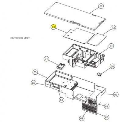 Placa control exterior FUJITSU AOYG30LAT4 9AGF05389