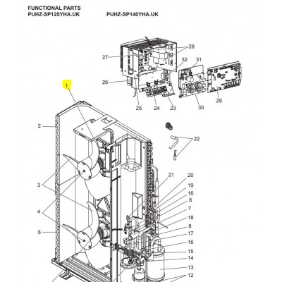 MOTOR VENTILADOR UNIDAD EXTERIOR MITSUBISHI ELECTRIC modelo PUHZ-SP125YHA.UK 

S70 E10 763 - 168851