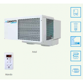 EQUIPO FRIGORÍFICO COMPACTO TECHO MSB1310Y1WAA ZANOTTI, PARA CÁMARA FRIGORÍFICA DE CONSERVACIÓN 7,7 M3 0ºC 230V GREEN
