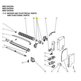 MOTOR VENTILADOR UNIDAD INTERIOR MITSUBISHI ELECTRIC MSZ-GA25VA-E1-E2-E3 E22B39300 472836