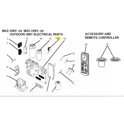 copy of Motor ventilador unidad exterior LG modelo LS-L1262YL