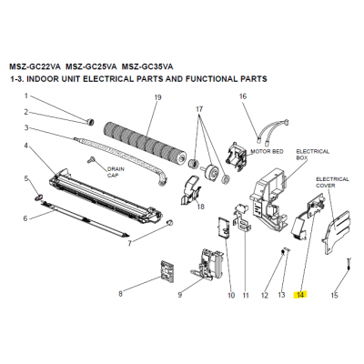 Motor ventilador unidad exterior LG modelo LS-L1262YL