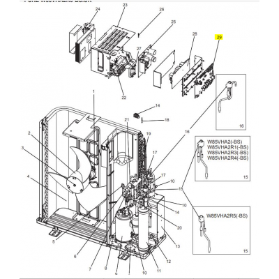 copy of Motor ventilador unidad exterior LG modelo LS-L1262YL