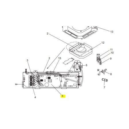 Placa de control unidad interior MITSUBISHI ELECTRIC modelo PLA-SP125BA.UK 

S70B13310 281380