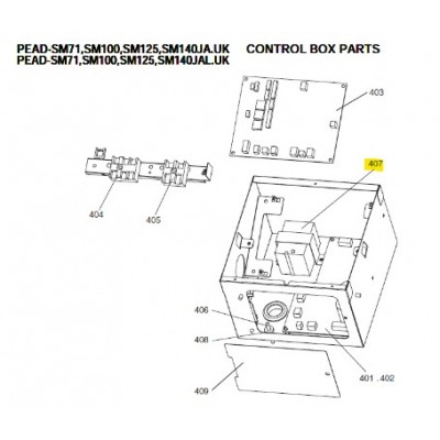 copy of PLACA DE POTENCIA UNIDAD INTERIOR MITSUBISHI ELECTRIC PEAD-SM125JA.UK