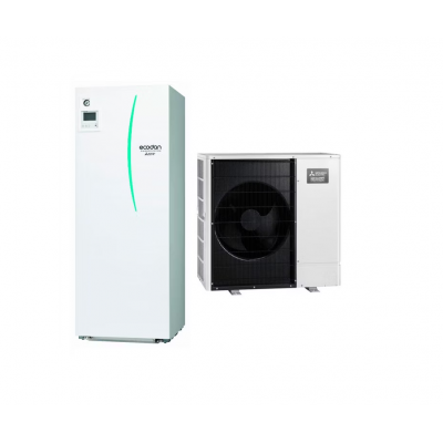 Equipo Ecodan 1x1 ACS + CALEFACCIÓN O FRÍO ZUBADAN (PUZ-SHWM100VAA + ERST20F-VM2E)