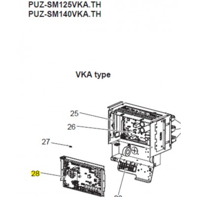 Placa de control unidad exterior Mitsubishi Electric PUZ-SM125VKA.TH 472732 E27M96450