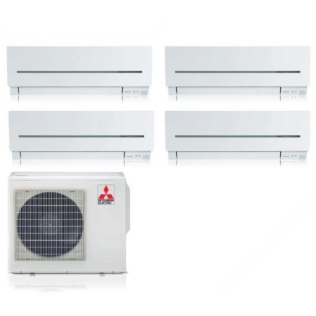 AIRE ACONDICIONADO MITSUBISHI ELECTRIC 4x1 MXZ-4F72VF + 3 UD SPLIT MSZ-AY15VGK + 1UD MSZ-AY25VGK