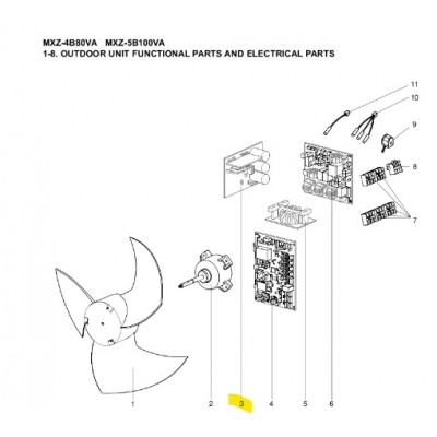 copy of Motor ventilador unidad exterior LG modelo LS-L1262YL