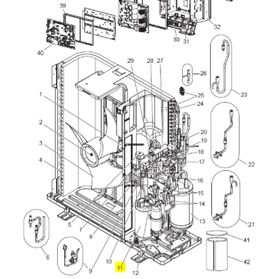 COMPRESOR MITSUBISHI ELECTRIC PUHZ-FRP71VHA2