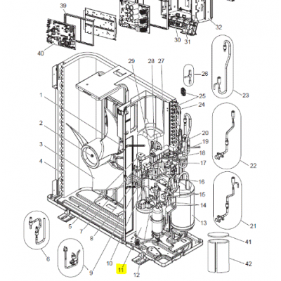 copy of Motor ventilador unidad exterior LG modelo LS-L1262YL