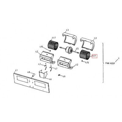 copy of Motor ventilador unidad exterior LG modelo LS-L1262YL