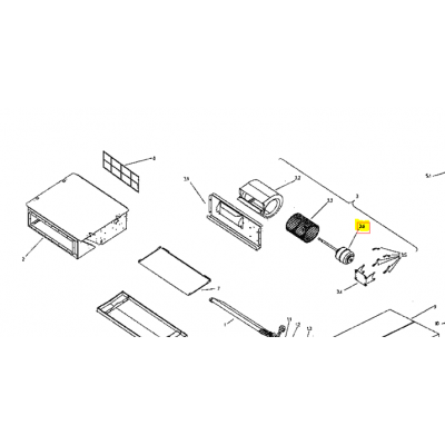 copy of Motor ventilador unidad exterior LG modelo LS-L1262YL