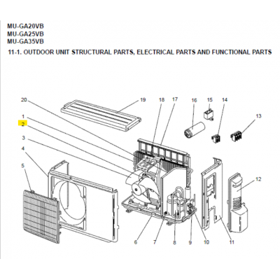 copy of Motor ventilador unidad exterior LG modelo LS-L1262YL