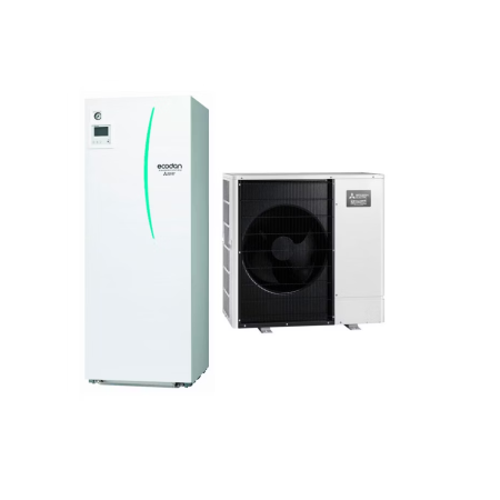 EQUIPO ECODAN MITSUBISHI ELECTRIC ACS + CALEFACCIÓN O FRÍO SERIE ZUBADAN (PUZ-SHWM80YAA + ERST30F-VM2EE) TRIFÁSICO