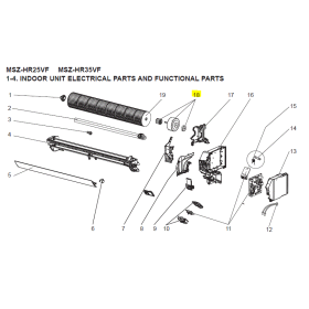 MOTOR VENTILADOR UNIDAD INTERIOR MITSUBISHI ELECTRIC MSZ-HR25VF-E1