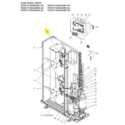 copy of Motor ventilador unidad exterior LG modelo LS-L1262YL