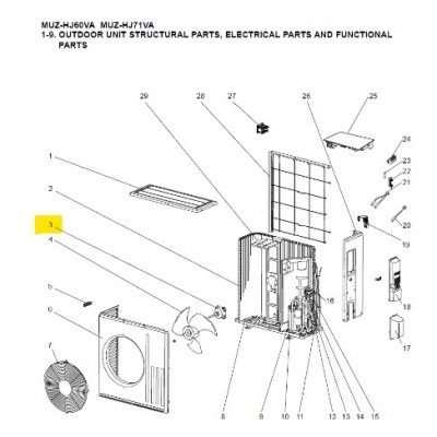 copy of Motor ventilador unidad exterior LG modelo LS-L1262YL