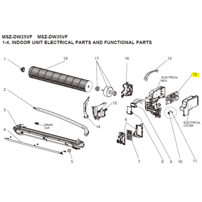 copy of Motor ventilador unidad exterior LG modelo LS-L1262YL