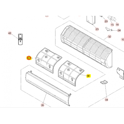 copy of Motor ventilador unidad exterior LG modelo LS-L1262YL