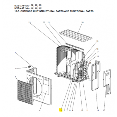 COMPRESOR INVERTER MITSUBISHI ELECTRIC MXZ-3A54VA-E7 474337