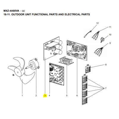 Motor ventilador unidad exterior LG modelo LS-L1262YL