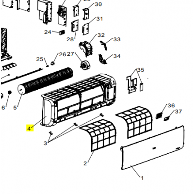 copy of Motor ventilador unidad exterior LG modelo LS-L1262YL