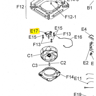 Motor ventilador unidad interior DAIKIN FXZQ40A2VEB