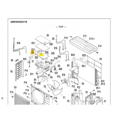 Placa control unidad exterior DAIKIN 2MKS40G2V1B