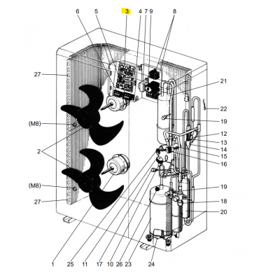 copy of Motor ventilador unidad exterior LG modelo LS-L1262YL