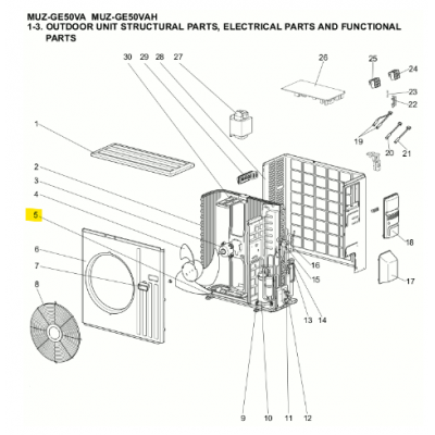 copy of Motor ventilador unidad exterior LG modelo LS-L1262YL