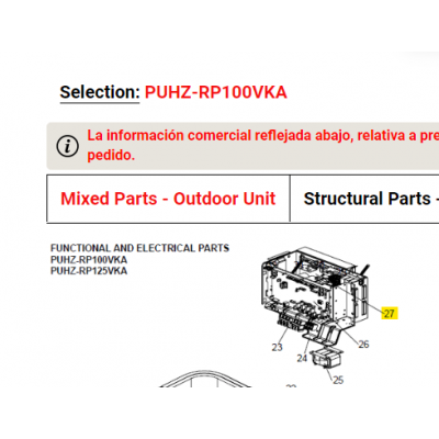 copy of Motor ventilador unidad exterior LG modelo LS-L1262YL