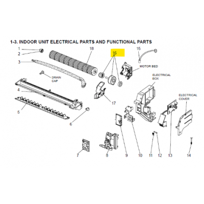 Motor ventilador unidad interior MITSUBISHI MSZ-HC35VAB-E2