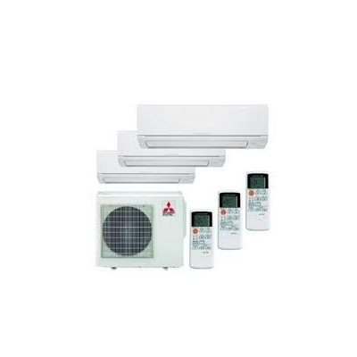 MITSUBISHI ELECTRIC 3X1 R32 MXZ-3HA50VF + 2 UD MSZ-HR25VFK + 1 UD MSZ-HR35VFK CON WIFI