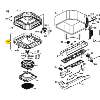 Bandeja de drenaje unidad interior DAIKIN FXFQ50AVEB