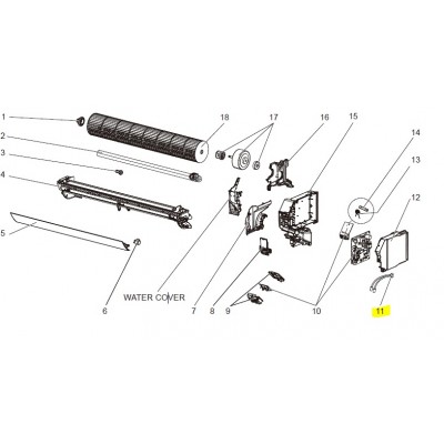 Sonda unidad interior MITSUBISHI ELECTRIC MSZ-HR35VF-E6