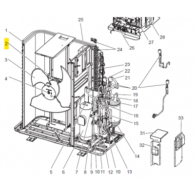 copy of Motor ventilador unidad exterior LG modelo LS-L1262YL